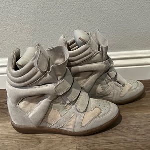 Isabel Marant Beckett suede high top sneaker size 39